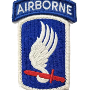 The 173rd Airborne Brigade ("Sky Soldiers") airborne infantry brigade Patch