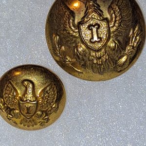 1872 US ARMY INFANTRY UNIFORM BUTTON