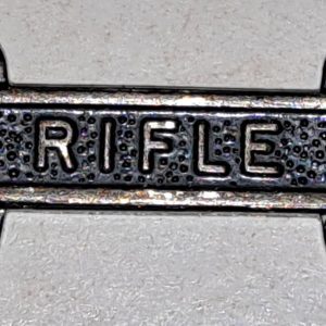 US ARMY RIFLE TAB ANODIZDED