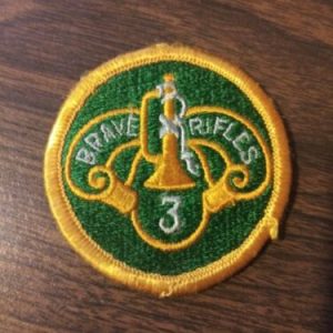 3RD CAV (3 BRAVE RIFLES) PATCH