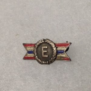 WW2 Bronze 'E' Efficiency Award Pin