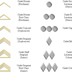 ROTC Major Diamond Rank Insignia for Dress Uniform