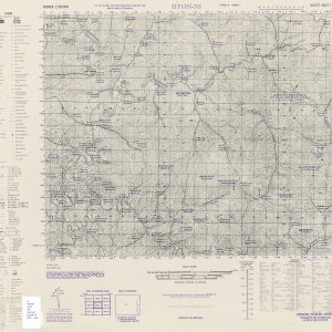 1:50,000 MAP ANMYON-DO  REPUBLIC OF KOREA DTD 1969 SHEET 3019 II