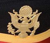 US Army Officer Hat Badge Gold Emblem