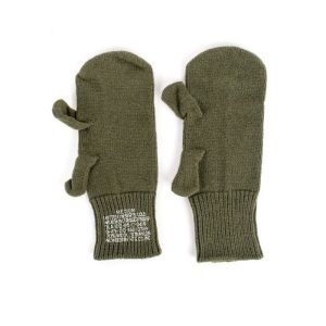 US Army Wool Trigger Finger Mitten Liners, Cold Weather