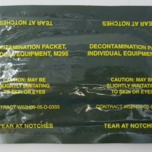 Personal Decontamination Kit M258A1 DECON #1 WIPE ONLY