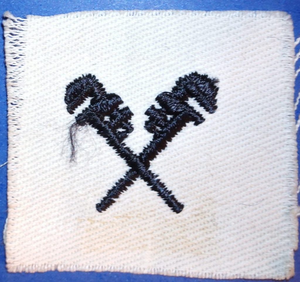 US Navy Specialist Mark Patch - Pipefitter 1948-1958