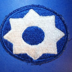 VINTAGE MILITARY PATCH WWII U.S. ARMY 8TH SERVICE COMMAND PATCH