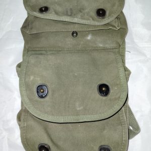 Korean war 3 pocket canvas Grenade pouch Date 1951