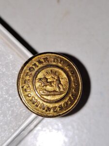 1880s State of Minnesota Military button