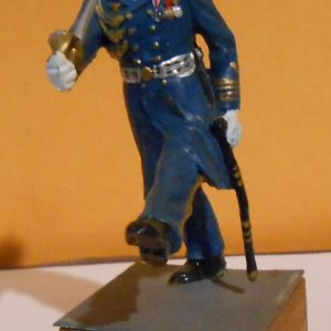 Lead Statue of WW2 German Kriegsmarine Officer with sword and dress uniform