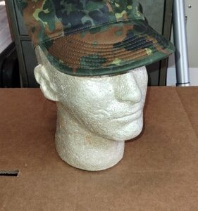 1990's Era German Bundeswehr Flecktarn Field Cap Hat Fleck Camouflage Size 59