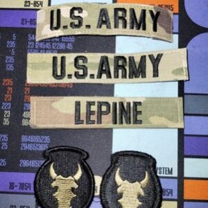 5 Patch lot - U.S. Army Name tape OCP Scorpion Multicam 3 COLOR  Hook  Patch