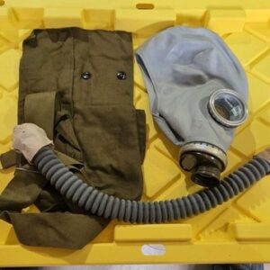 Cold War Era Soviet Russian GP-5 Gas Mask w/hose And Bag Item #2