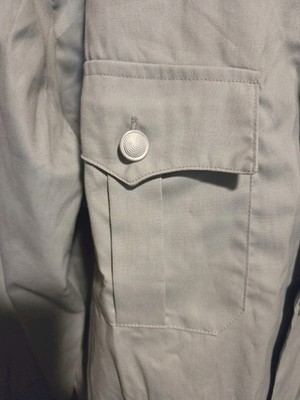 East German DDR NVA Army Enlisted Summer Shirt Light Green EU size 40L US 17Long - Image 2