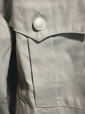 East German DDR NVA Army Enlisted Summer Shirt Light Green EU size 40L US 17Long - Image 4