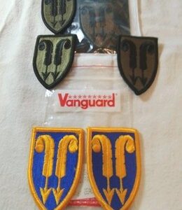 Five Patches For 22nd Support Command 2 Color 5 Subdued Desert Storm Era New