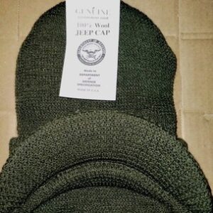 GENUINE 100% WOOL OD GREEN JEEP CAP USA MADE