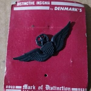 GENUINE U.S. ARMY BADGE: MASTER AIRCRAFT CREWMAN: AIRCREW - BLACK METAL