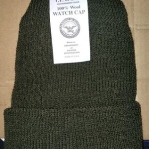 Genuine US Military 100% Wool Watch Cap OD Green made in the USA New