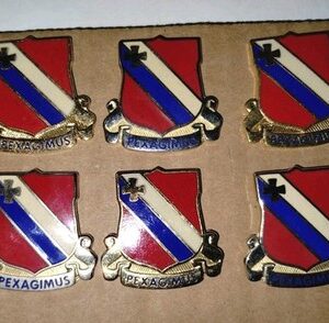 Lot Of 6 Used Unit Crests For 434th Support Battalion (formerly 434th MSB)
