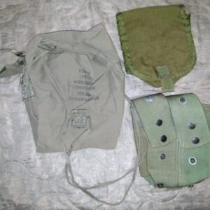 Lot Of Three OD Green Pouches Israel  Pouch, 2 USA Ammo Pouches Used