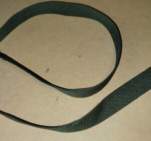 NEW AFTERMARKET 42" LONG GI GREEN WEB BELT BLACK TIP TROUSER BELT NO BUCKLE