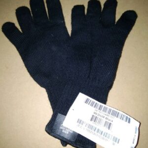 NEW US MILITARY GLOVES LIGHT DUTY LINERS BLACK KNIT SIZE MEDIUM