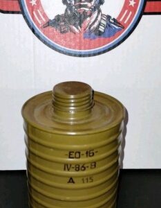 NOS Soviet EO-16 Large Gas Mask Filter NBC date IV-86-8