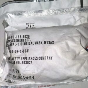 NOS US Military M17 Gas Mask Filter Set dated Jan 1979