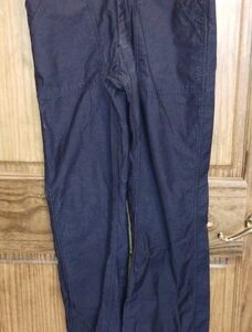 NOS US Navy Dark Blue Utility Uniform Pants Size 29 Regular Unhemmed