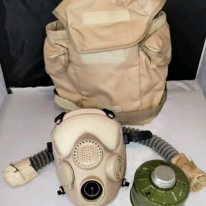 New 4 Piece Polish Military Gas Mask Chemical Nuclear Biological NBC 40mm Tan