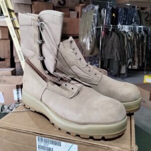 New In Box Hot Weather Belleville Army BOOTS Flame Resistant Tan Size 14 Regular