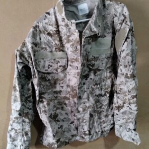 New Old Stock USMC MARINE MARPAT DESERT CAMO TAN JACKET SHIRT COAT Small Short
