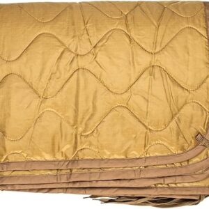 New Poncho Liner Woobie Coyote Tan USGI Style with Stuff Sack  Fox Outdoor