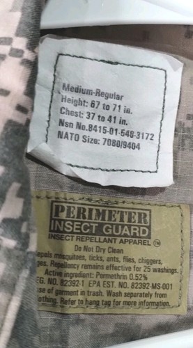 New Without Tags US Army Digital Camo ACU Shirt Jacket Size Medium Regular - Image 3