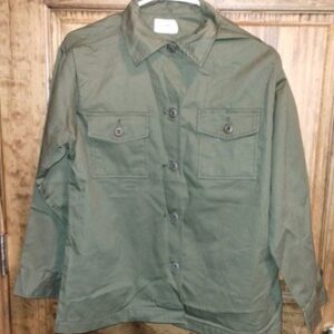 New old Stock Vintage US Military Womens OG 507 Utility Shirt 18 Short