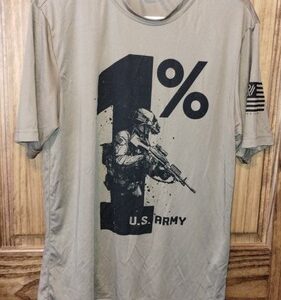 Pack Of Five Used T-shirts With Military Sayings On Them Size Medium
