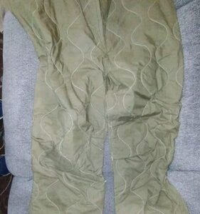 Post Vietnam US Army Combat Vehicle Crewman's Coverall Trouser Liner - Small Reg