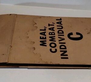 Post Vietnam War Era C Ration EMPTY BOX Cover, NO CONTENTS CONTAINER 1978, #2