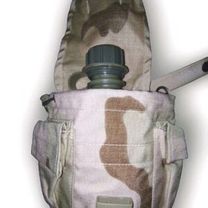 Surplus U.S. Military 1qt Canteen With DCU Desert camo MOLLE II Cover