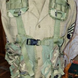 US ARMY Woodland BDU MOLLE II Enhanced Tactical Load Bearing Vest Used