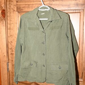 US OG-107 Woman's Utility Ripstop Uniform Shirt Size 10 Used Vietnam Era