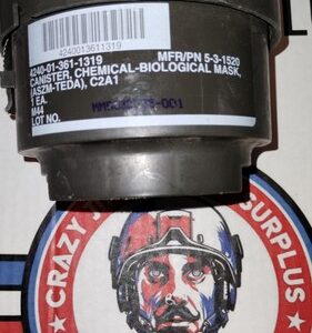 USGI M44 Chemical-Biological Gas Mask Filter Canister 4240-01-361-1319 New USA