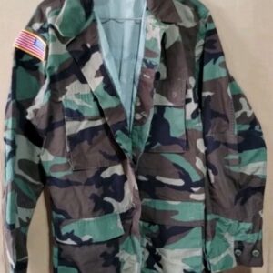 Used BDU Shirt/Coat Size Medium Regular Winter Weight Woodland USGI Army