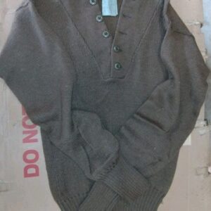 Vintage Army Military Sweater Wool Mens Med Brown 1980’s Used