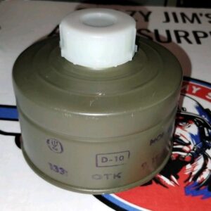Vintage Czechoslovak MOF-8 gas mask filter New Old Stock Dated 9-1981