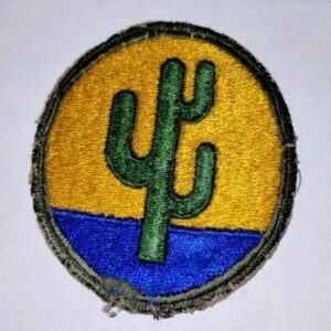 WWII US 103rd Army Patch Eighth Army Genuine Cut Edge  WW2